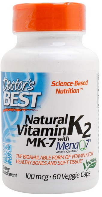 Doctor's BEST 天然維他命K2 MK-7 100mcg素食膠囊, 1個