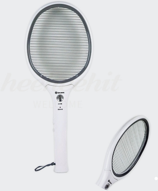 히히힛 전기 모기채 건전지 야외전기해충퇴치기