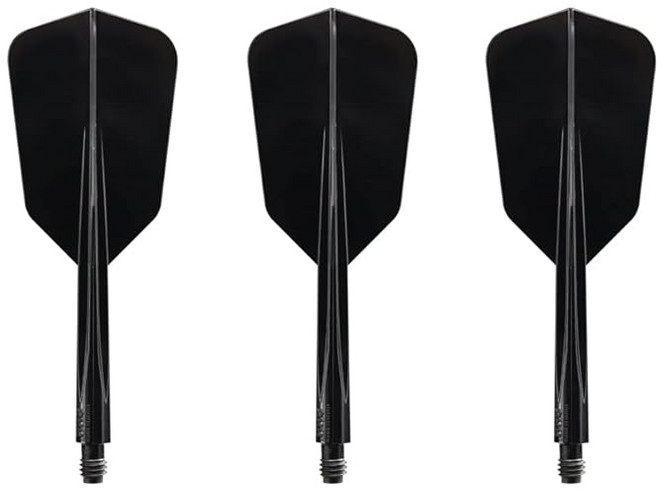 CONDOR AXE WING SLIM S 블랙 콘돌 액스 윙슬림 다트 플라이트 쇼트, 1개