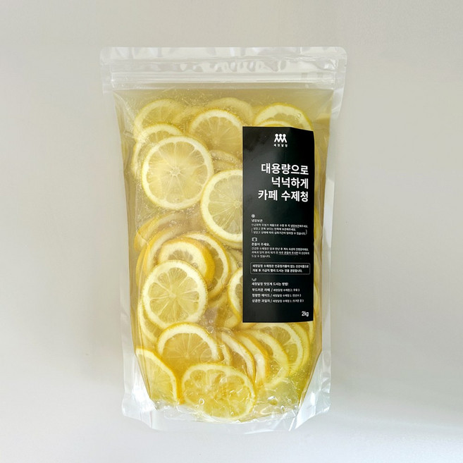 새청달청 카페 레몬청 수제 레몬차, 1kg, 1개입, 1개