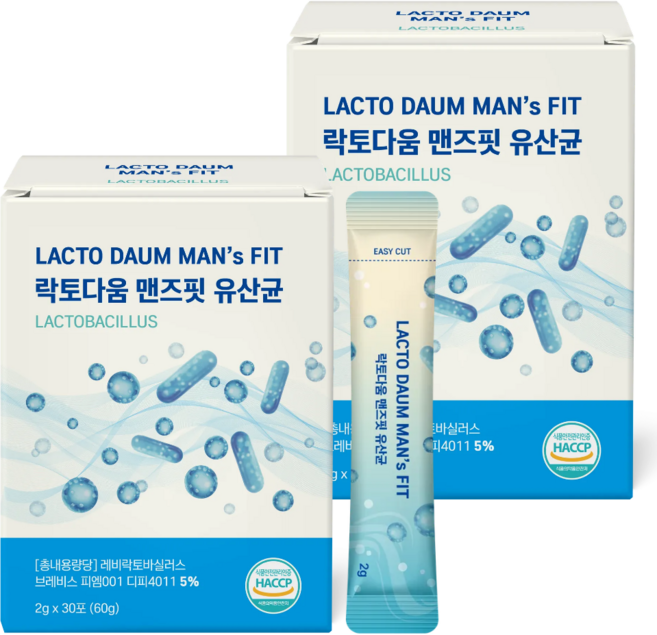 락토다움 맨즈핏 전립선 유산균, 60개, 2g
