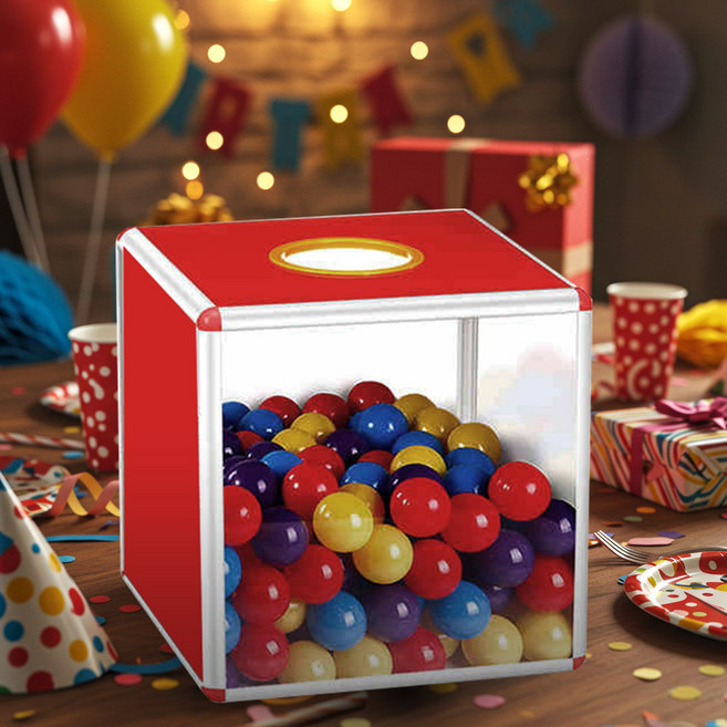 박스 응모함 아크릴 추첨함 경품함 투표함 럭키박스, 응모함 25cm