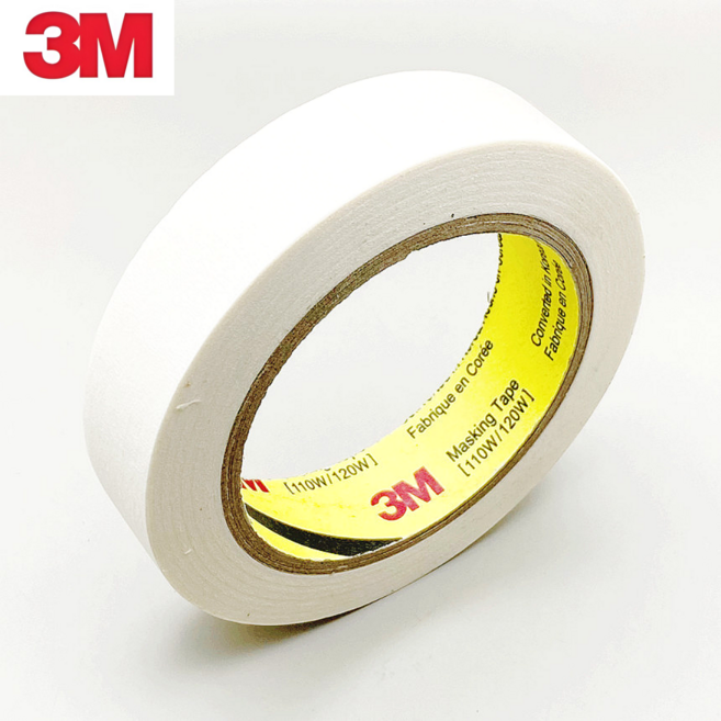 3M 마스킹테이프 25mm 쓰리엠 종이테이프 40M 백색 페인트 도장 도색 포장 마킹작업