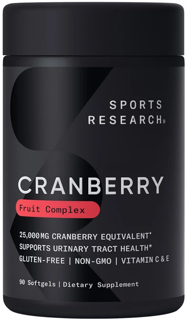 스포츠리서치 크랜베리 컨센트레이트 250mg 소프트젤, 1개, 90정 - 쿠팡