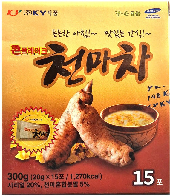 성환배꽃마을 콘플레이크 천마차, 20g, 15개입, 1박스