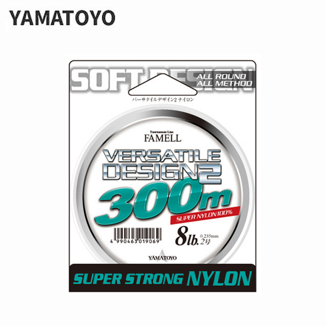 야마토요 버사타일 디자인2 나일론 300m 0.6호에서2호, 0.8호-019021, 1개