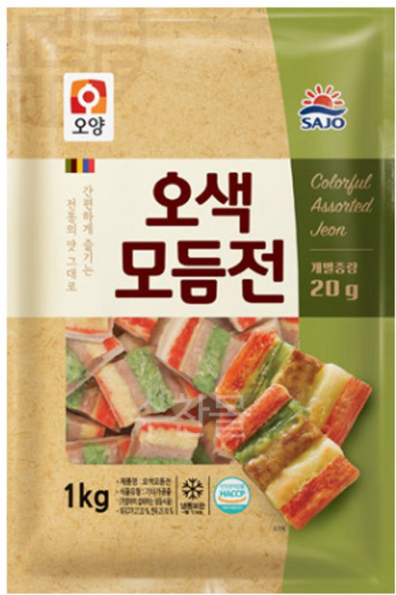 사조오양 모둠전(오색20g) 1Kg, 1개