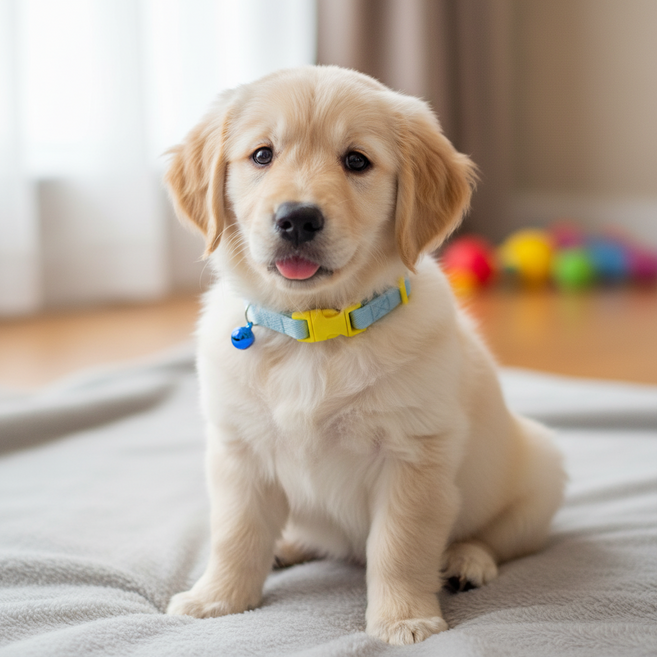 하니펫 강아지 고양이 예쁜 탄성밴드 방울 목걸이, 1개, 하늘