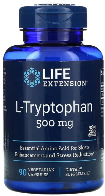 라이프 익스텐션 L 트립토판 500mg 90캡슐, 기본, 1개, 90정 - 쿠팡