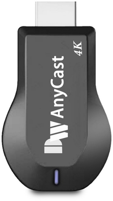 10代DW AnyCast四核心雙頻5G全自動無線HDMI影音鏡像器, 黑