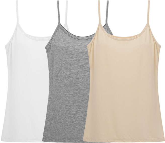 끈나시 밤부모달 여성끈나시 3매세트 여성 끈런닝 이너나시