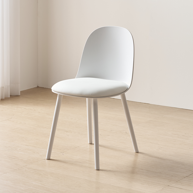 가구앤하우스 베베 DIY 인테리어 업소용 카페 식당 대기실 식탁 디자인 체어 (4colours), 화이트, 2개