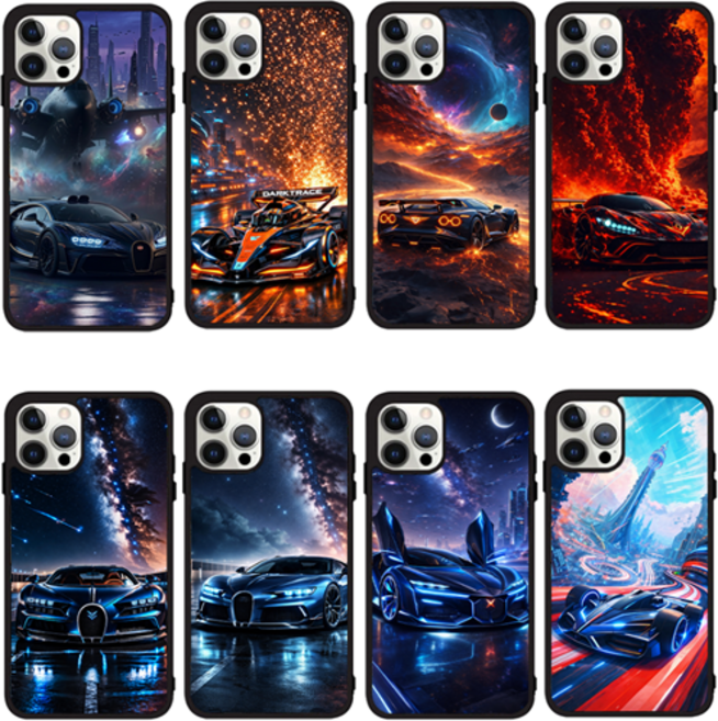 미래 슈퍼카 일러스트 범퍼케이스 무선충전 지원 고화질 갤럭시S22울트라 제트플립6 A23 S23+ S26+ S22+ S21+