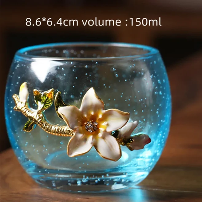 매화 난초 머그잔 대나무 국화 커피 꽃 레이디 물컵 하이 퀄리티, 01 as picture, 29 A2