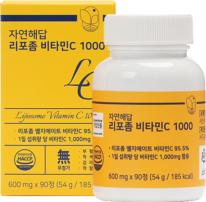 자연해답 리포좀 비타민C 1000, 1박스, 90정