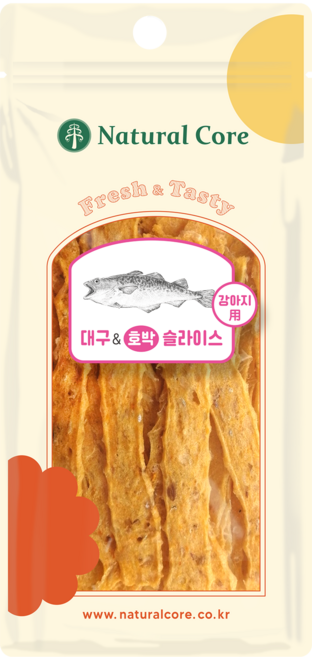 네츄럴코어 대구 호박슬라이스 30g X 5개, 대구+호박