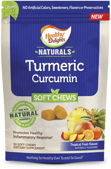 헬시딜라이트 내추럴 터메릭 커큐민 트로피컬 프루트 소프트츄 글루텐 프리, 1개