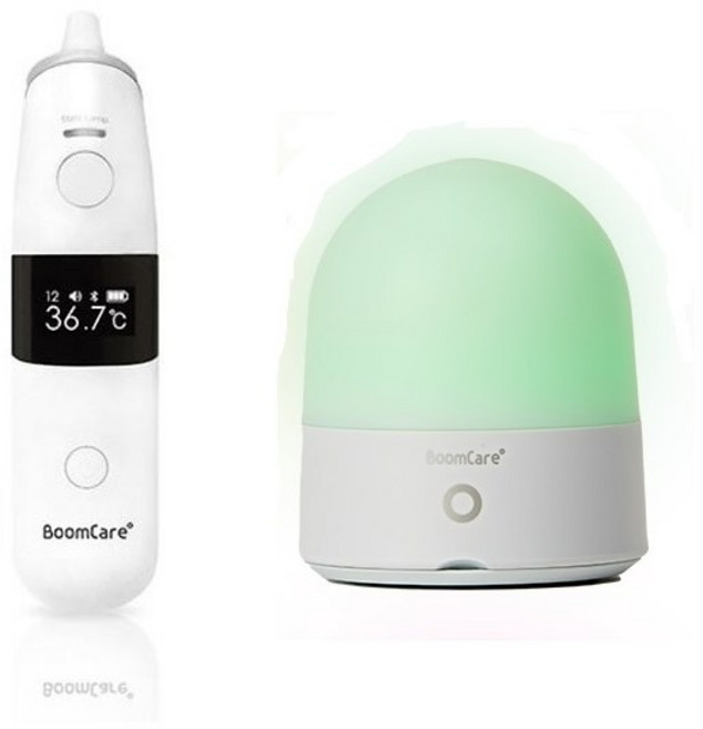 붐케어 적외선체온계(BC-05)+써모라이트SET 체온신호등 블루투스지원 체온저장, 1개