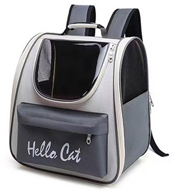 윙고 강아지 고양이 가방 백팩 반려동물 이동가방 6종, 1개, 그레이