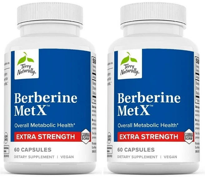 Terry Naturally Berberine 테리 네츄럴리 베르베린 MetX 60정 초고흡수 Ultra Absorption, 2개, 250ml - 쿠팡
