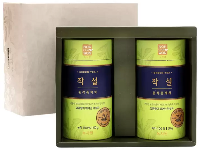 녹차원 작설 중작증제차 50g x 2, 2개
