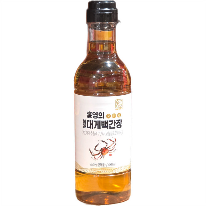 홍영의 붉은 대게 백간장, 480ml, 3개