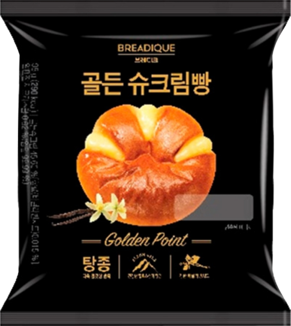 브레디크 골든슈크림빵, 5개, 98g