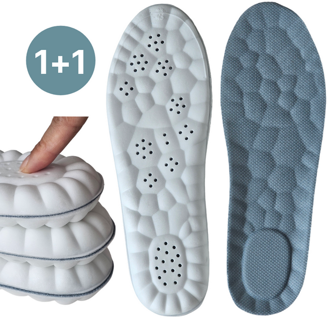 쿠션 깔창 남성 초경량 운동화 신발 인솔, 2개