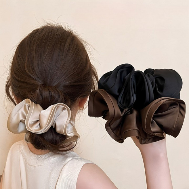 쥬띠크 3종세트 새틴 엣지 곱창 머리끈
