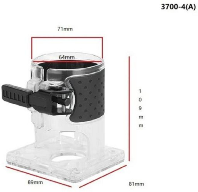 목공공구트리밍 머신용 액세서리 베이스 플라스틱 투명 내구성 3700-1(A), [03] 3700-4A, 1개, 03 3700-4A