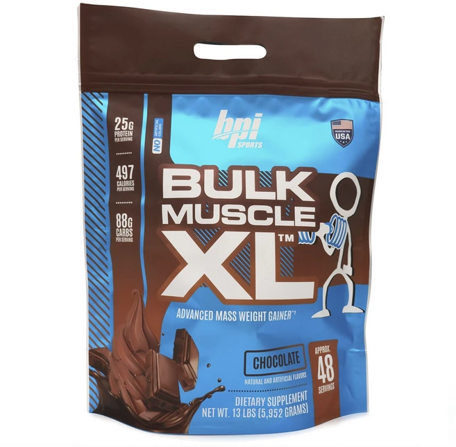 비피아이스포츠 벌크 머슬 XL 어드밴스드 매스 웨이트 게이너 초콜릿, 1개, 5.952kg - 쿠팡
