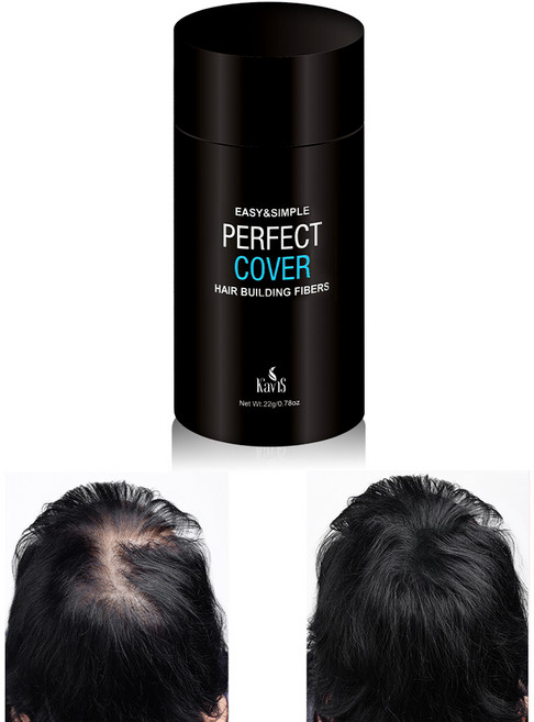 카비스 퍼펙트 커버 흑채 22g 유럽브랜드OEM 식물성 섬유소 남자 여성 흑체, 1개, 흑색(Black)