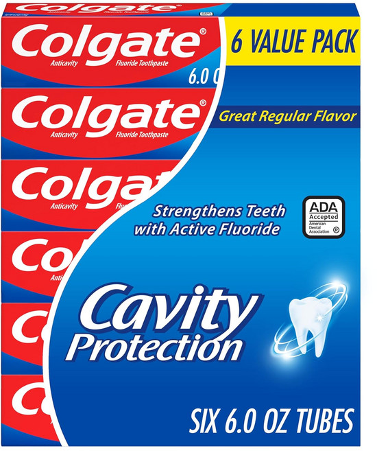 콜게이트 캐비티 프로텍션 민트 충치케어 치약 170g x 6개입