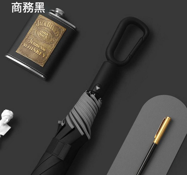 二折環扣掛勾晴雨傘 男士大號