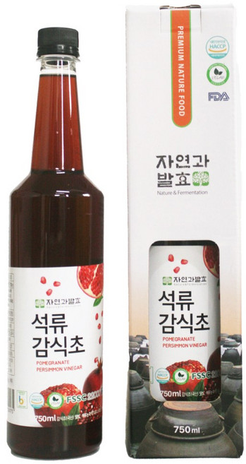 자연과발효 3년숙성 자연발효 석류 감식초 750ml, 1개