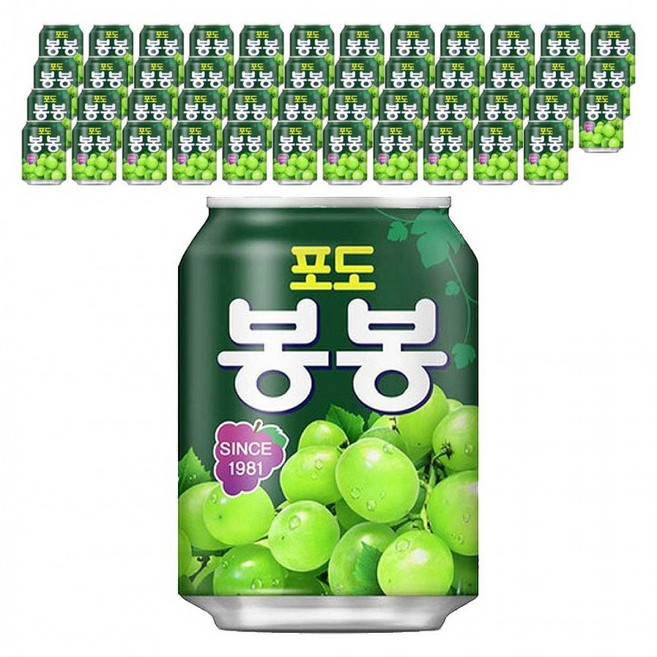 해태 포도 봉봉 238ml x 48캔 24캔 2박스