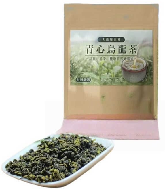 大禹嶺出品 青心烏龍茶 台灣嚴選 清香 回甘, 3g, 1個, 15個裝