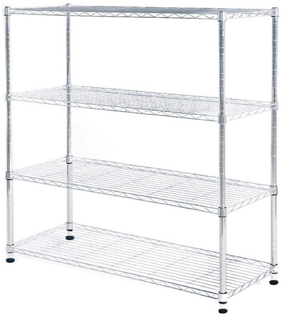 리빙코아 산업용 25파이 강철 메탈 철제 선반, 4단