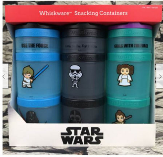 위스크웨어 스타워즈 스낵용기 3개 Whiskware Star Wars Snacking Containers 3-Pack