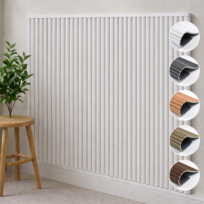 데코리아 나무보다 단단한 PS 접착식 반달 템바보드 템파 템버 루바 DIY 벽 셀프인테리어 길이120cm x 폭40cm, 1개, THC-404 진월넛