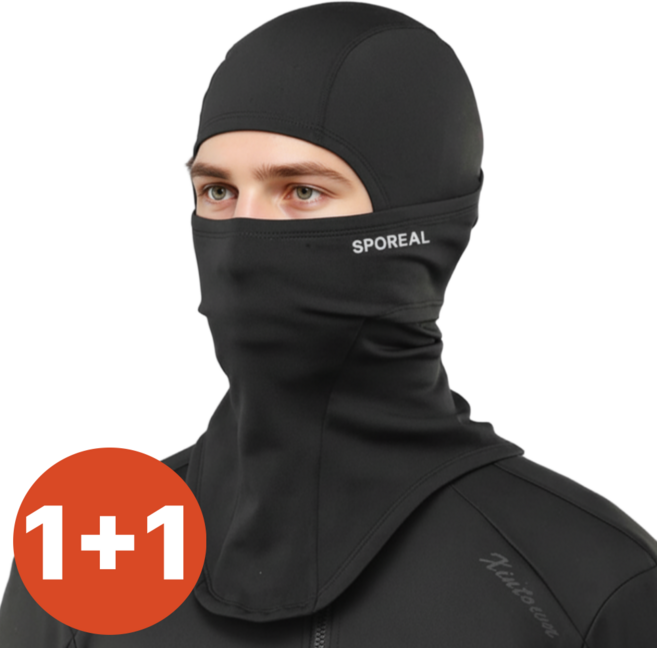 스포리얼 겨울 방한 스포츠 바라클라바 2p