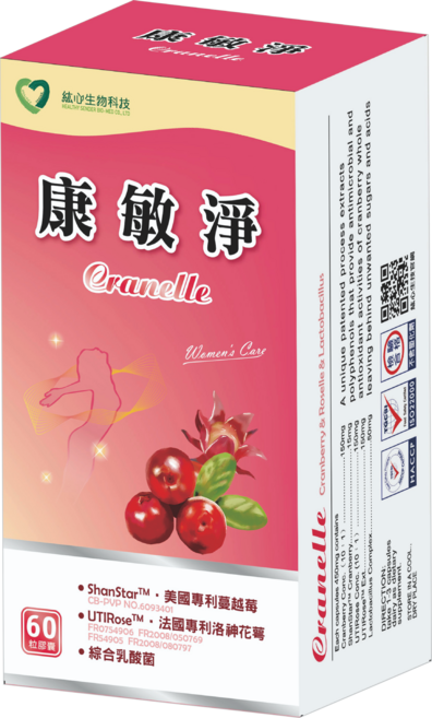 私密的守護神 專利蔓越莓 專利洛神花萼 康敏淨, 1套, 60顆
