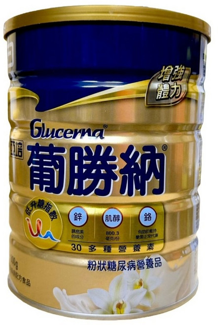 亞培Abbott 葡勝納三重強護糖尿病適用粉狀配方850g 香草口味 營養補充品, 1個, 亞培葡勝納奶粉/新包裝800g, 800g