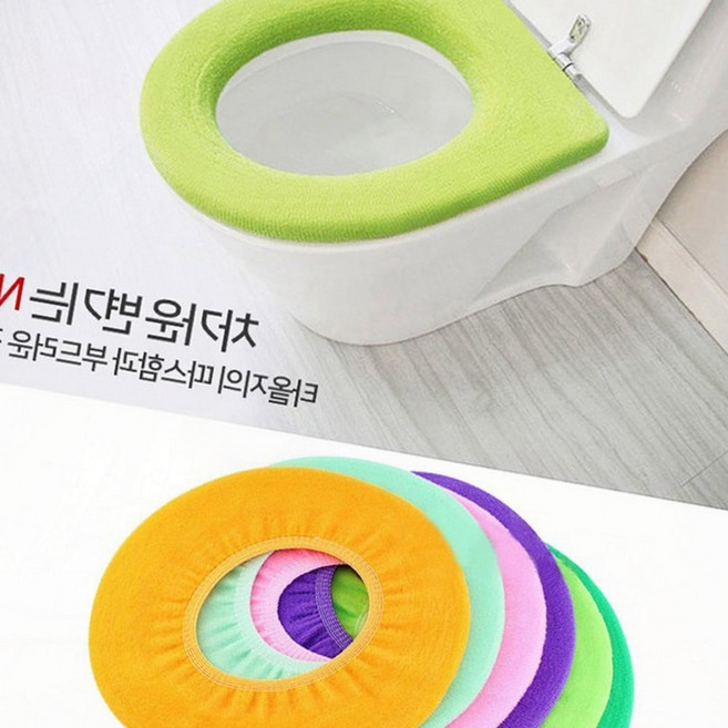 변기커버 엉따 온열 방한 실리콘 좌변기 보온 화장실 쿠션