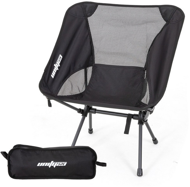 캠핑체어 초경량 조립식 의자 휴대용 접이식 낚시 피크닉 폴딩체어, 1개, 블랙