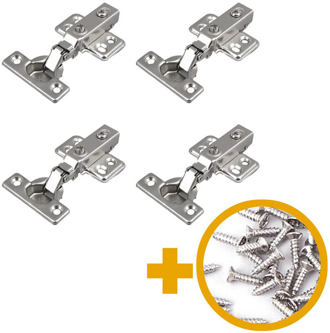 90도 댐핑 유압 욕실 미니 경첩 아웃도어, 4개