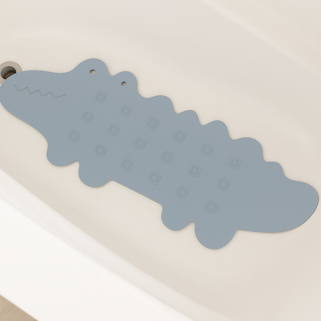 파파스 악어 욕조 욕실매트 미끄럼방지매트, 파파스 악어매트(블루), 1개