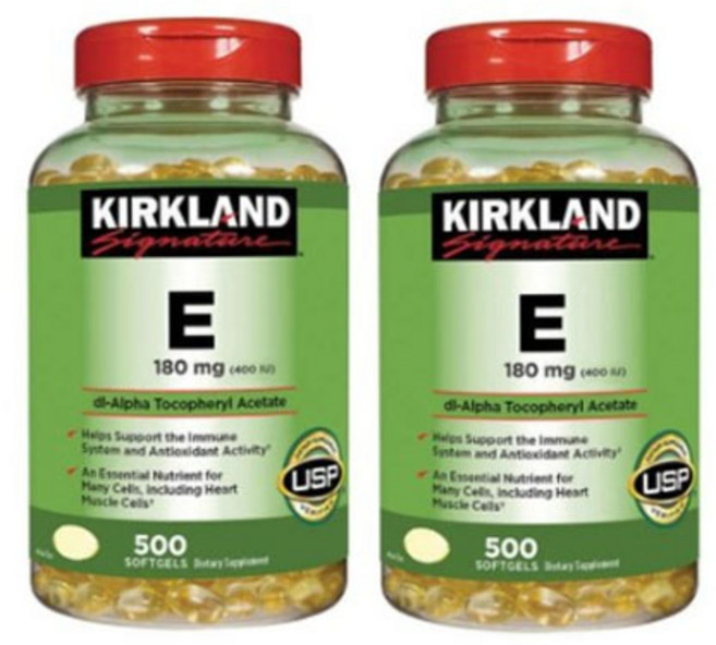 [1+1]커클랜드 비타민 E 180mg 500정 KIRKLAND VITAMIN E, 2개