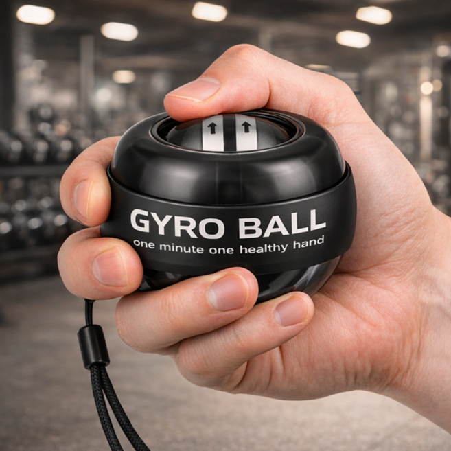 여운당 오토매틱 악력강화 자이로볼, 블랙, 1개