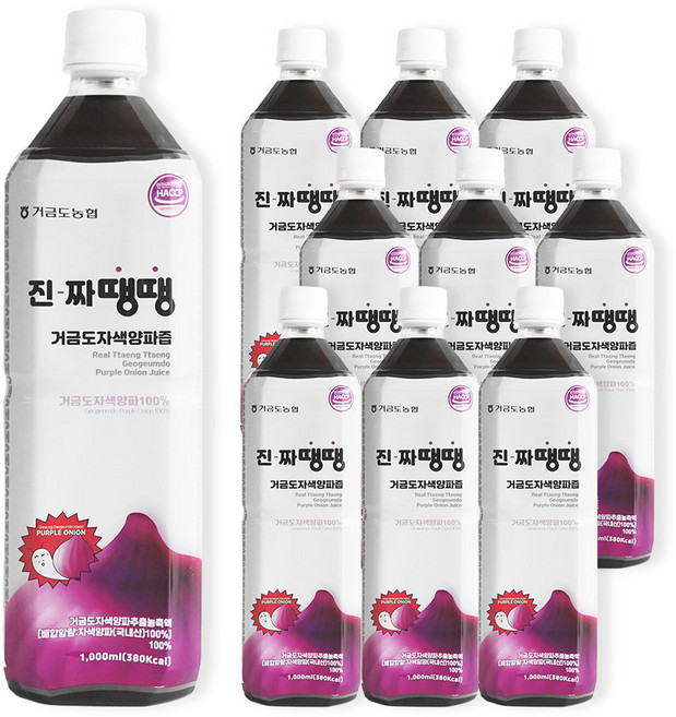 [농협] 진한 거금도 자색양파즙 프리미엄 농축액 (껍질째 착즙), 10개, 1L